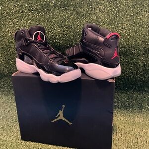 Jordan 6 Rings "Black/Varsity Red/White" Shoe